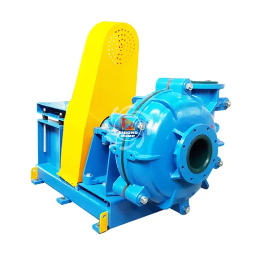 8x6E pulp and paper industry anti-corrosive rubber slurry pump