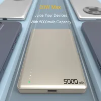 PB0605 QI2 5000mAh Ultra-Slim Wireless Power Bank