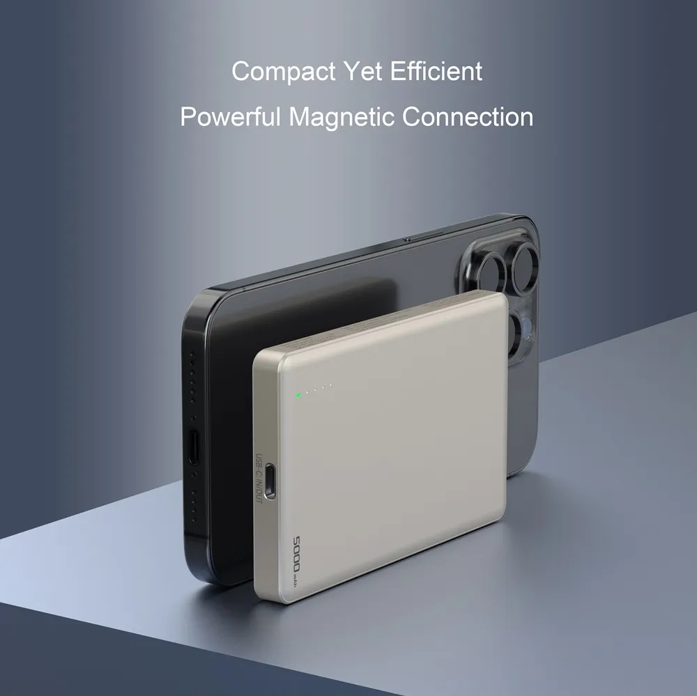 PB0605 QI2 5000mAh Ultra-Slim Wireless Power Bank