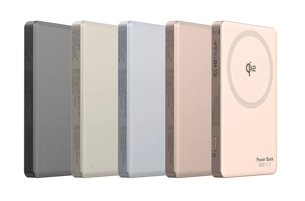PB0605 QI2 5000mAh Ultra-Slim Wireless Power Bank