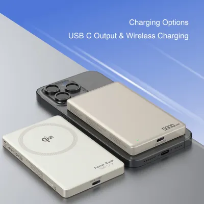 PB0605 QI2 5000mAh Ultra-Slim Wireless Power Bank