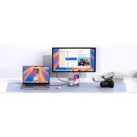 PU0901 3-in-1 iPhone Stand & Hub & Qi2 Wireless Charging