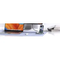 PU0901 3-in-1 iPhone Stand & Hub & Qi2 Wireless Charging