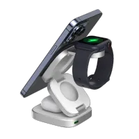 WA0112 3-in-1 Qi2 Magnetic Wireless Charger