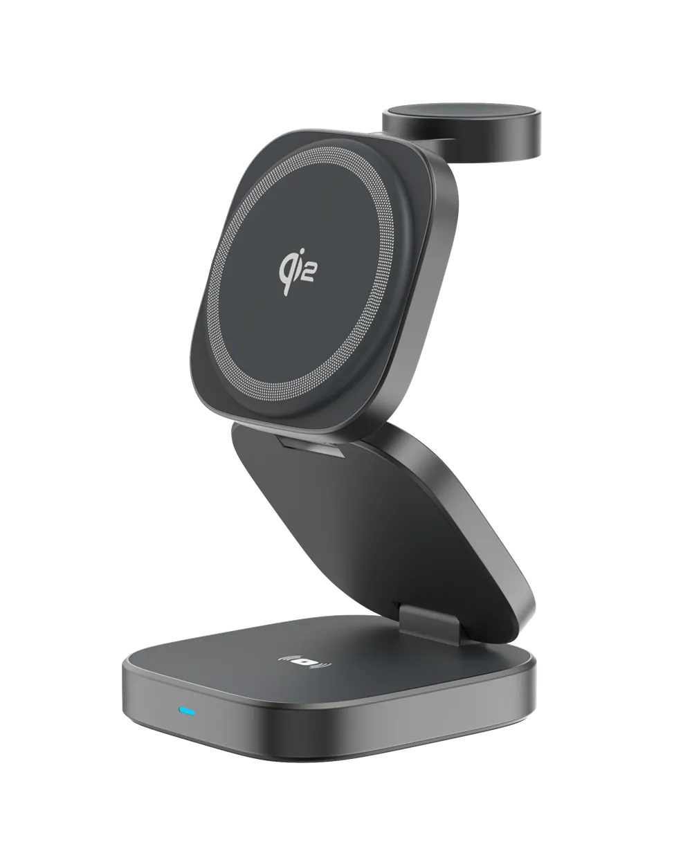 WA0112 3-in-1 Qi2 Magnetic Wireless Charger