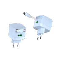 GP0353 30W 1C1A PD Wall Charger with built-in 70cm Retractable Cable