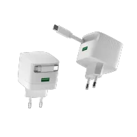 GP0353 30W 1C1A PD Wall Charger with built-in 70cm Retractable Cable