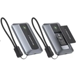 PB1301  Qi2  20W  5000mAh Power Bank with M.2 SSD Encloure