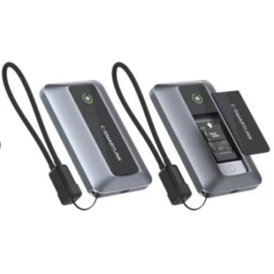 PB1301  Qi2  20W  5000mAh Power Bank with M.2 SSD Encloure