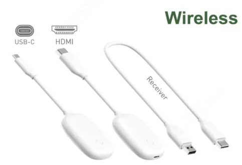WD1801(USB-C)|WD1802(HDMI)   1080P Wireless Adapter(Transmitter and Receiver)
