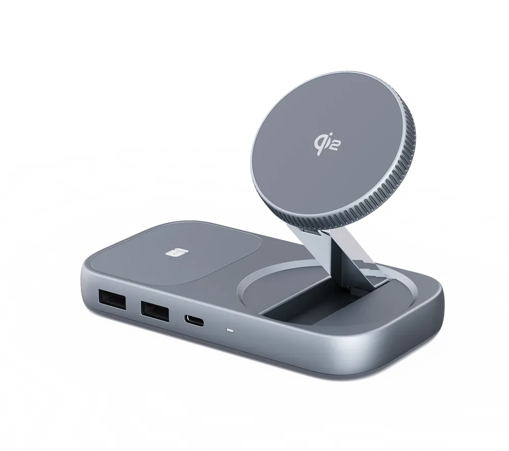 PU0902 3-in-1 Qi2.2  25W  Stand & Docking with Wireless Charger for iPhone