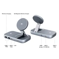 PU0902 3-in-1 Qi2.2  25W  Stand & Docking with Wireless Charger for iPhone
