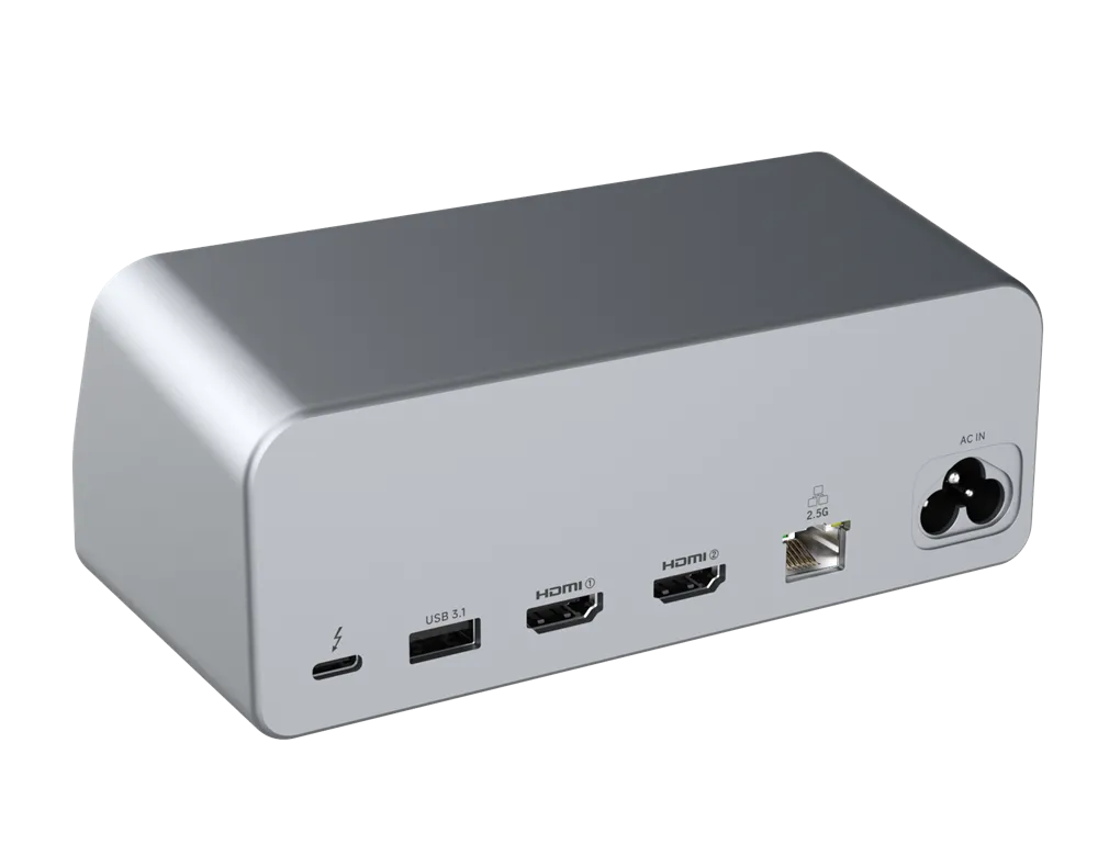PU1002A MST HUB &160W Power Docking Station with Digital Display Screen
