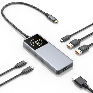 UC6602A USB-C Hub with Digital Display