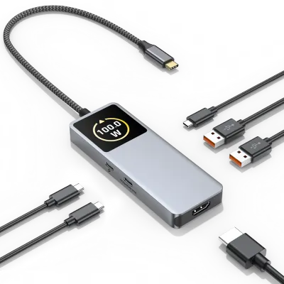 UC6602A USB-C Hub with Digital Display
