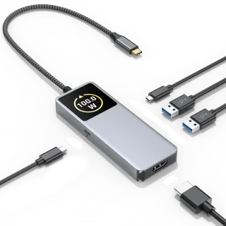 UC6601A USB-C Hub with Digital Display
