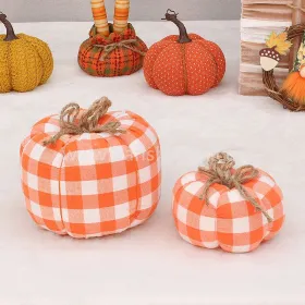 Plaid Thanksgiving Pumpkin