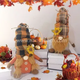 Handmade Harvest Sunflower Gnomes Plush Gift