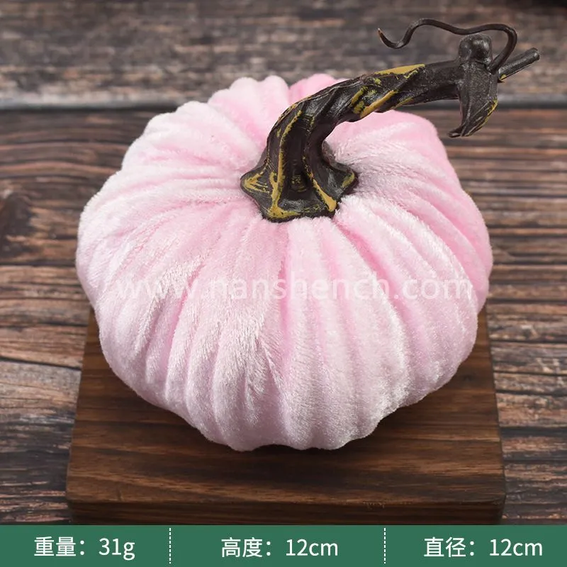 Super Soft Stuffed Handmade Velvet Pumpkin Decor