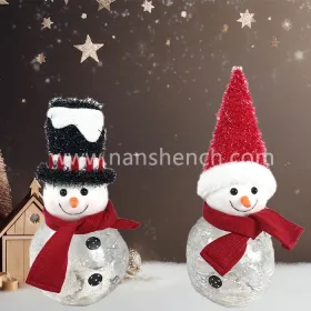 Wholesale Christmas Decorations Snowman Head For Candy Jar