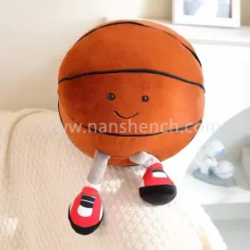 Cute Basketball Plush Toy American Football Stuffed Pillow
