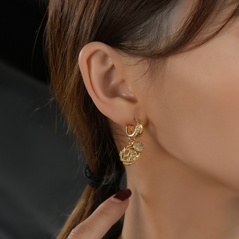 Women's Gold Fashion Earrings Trend 2022 Stainless Steel Jewelry Earrings Gold Gold Plated Hoop Earrings 18k