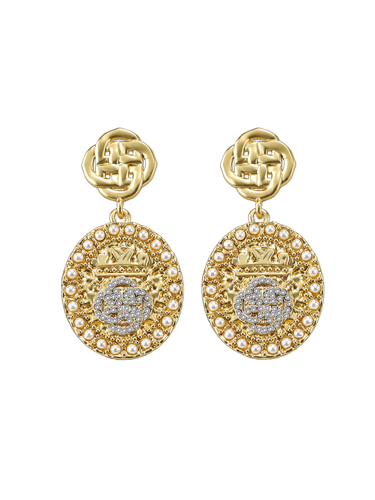 fashion jewelry earrings disc coin earring party retro earrings