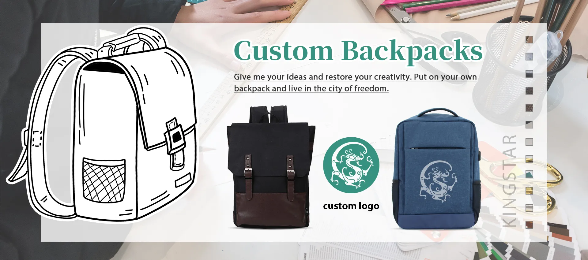 Personalise your own backpack