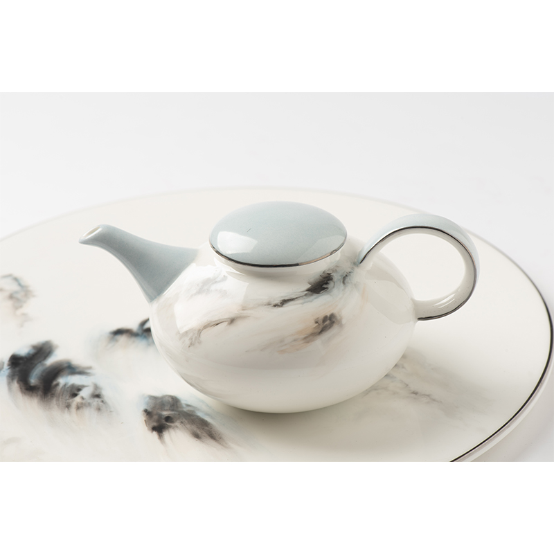 Creative Design Tea Set Tea Pot Tea Cup Justice Cup Ceramic Bone China For Gift Set