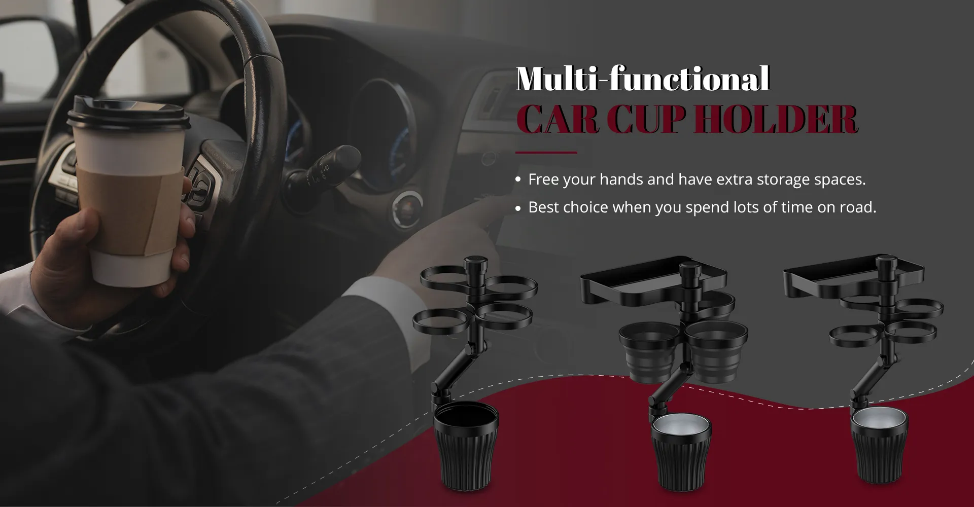 Multi-functional Car Cup Holder