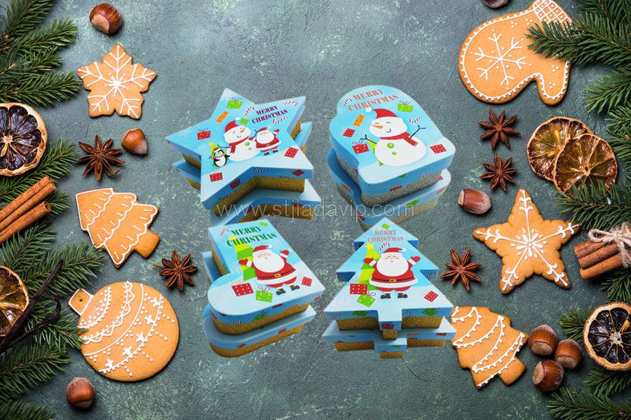 Christmas Tree Star Gloves Socks Shape Gift Box 6