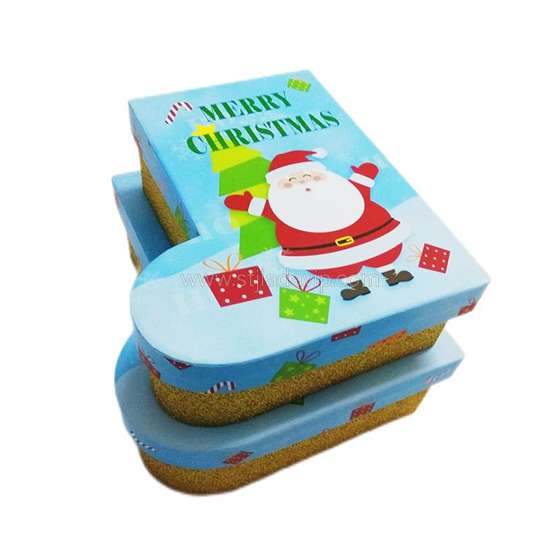 Christmas Tree Star Gloves Socks Shape Gift Box 3