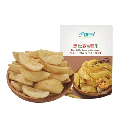Black truffle flavour potato wedges