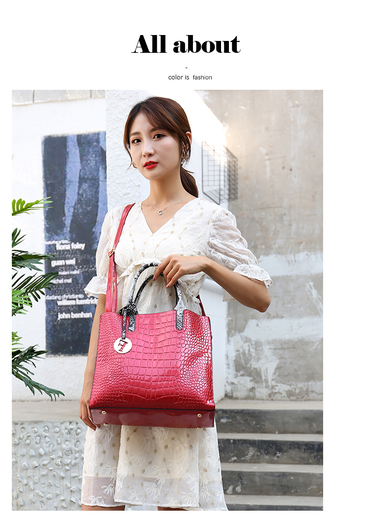 XSJ308 Custom  Handbag Set High Capacity Tote Handbag For Women 2022 Hot Sell Shoulder Shopping Bag