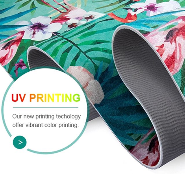 Yoga mat printing method: uv printing
