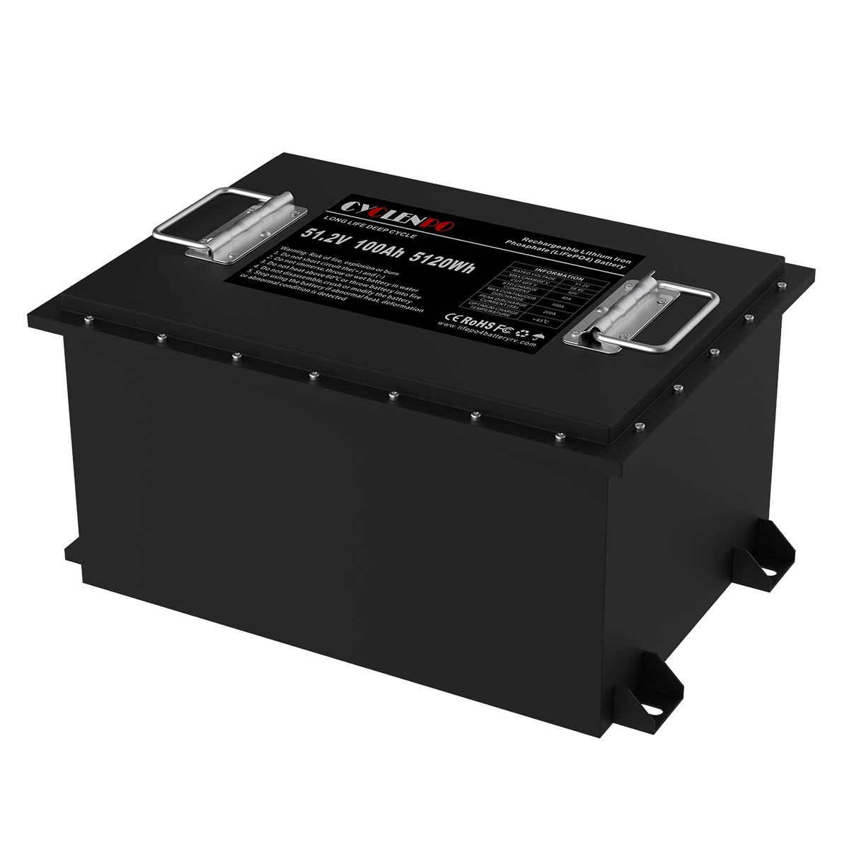 LiFePO4 batteri 48V 100Ah til golfvogn