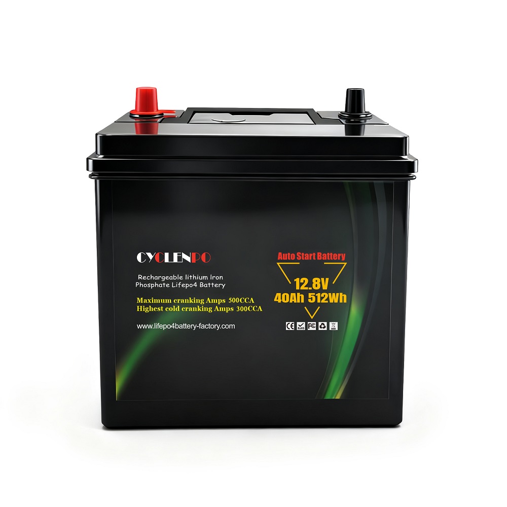 Factory Supply LiFePO4 Cranking 12V 40Ah Battery Factory Supply LiFePO4 Cranking 12V 40Ah Battery