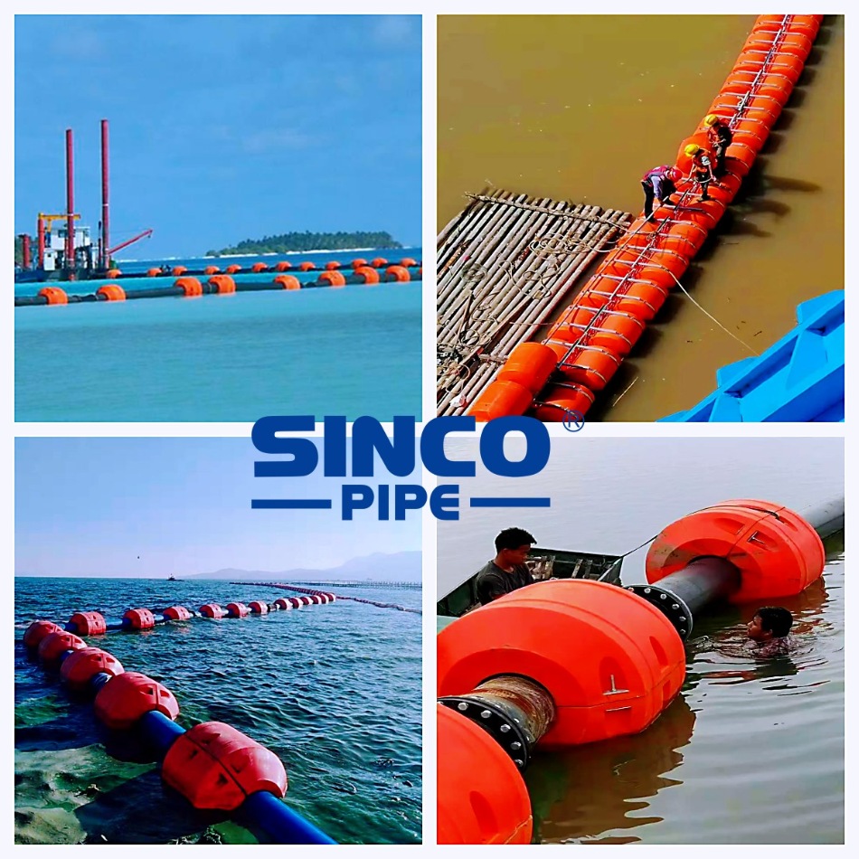 HDPE Dredge Floats Floater SINCO PIPE