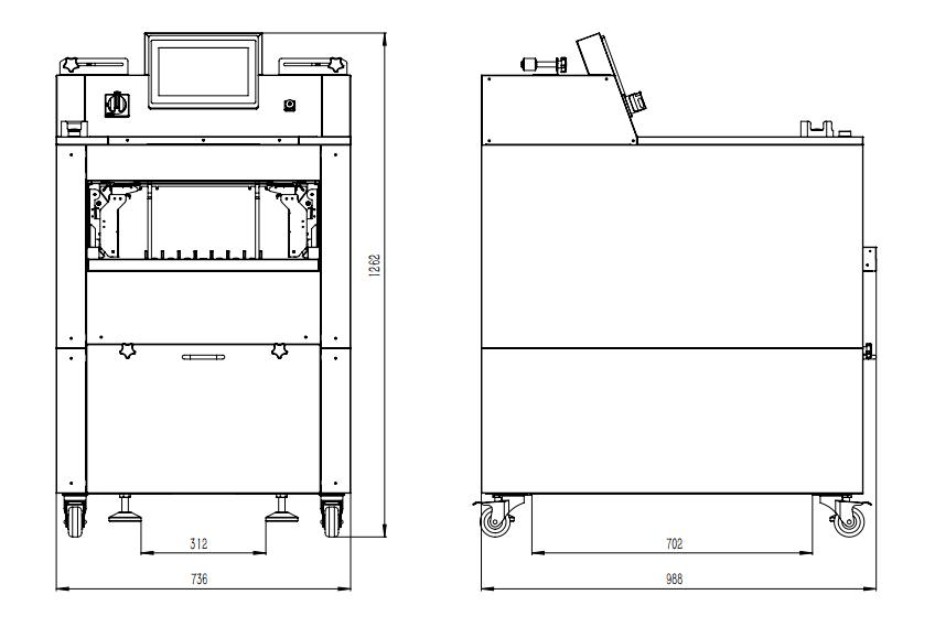 Vegetable cling film sealing packing machine series