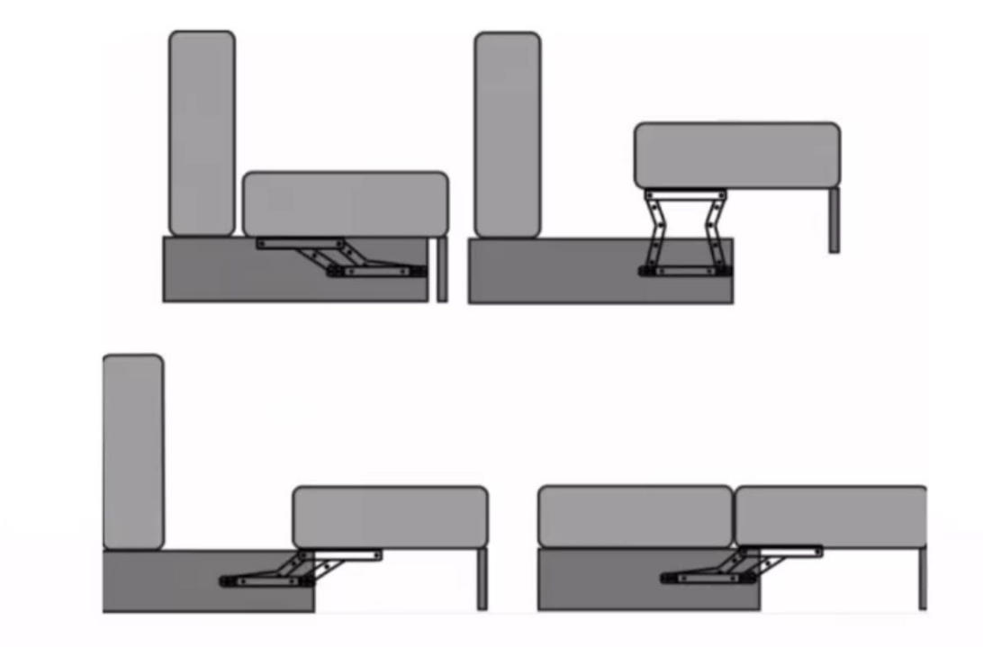 One "hinge" done! Sofa into bed, space magic depends on it! One "hinge" done! Sofa into bed, space magic depends on it!