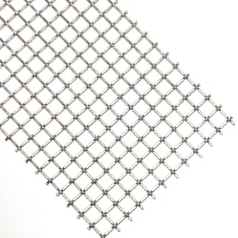 Square Flat Top Locked Woven Wire Screen