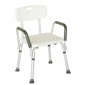 Aluminum shower chair with back C2106