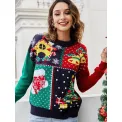 Mimikawa Pullover Snowflake Christmas Sweater