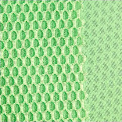 sandwich air mesh fabrics fluorescent green