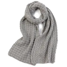 Cashmere hand knit unisex scarf