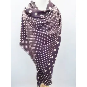 Women's woolen woven Poka dots shawl