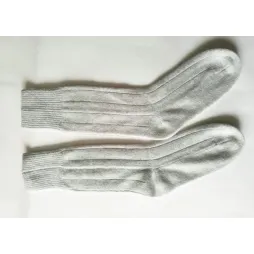 Cashmere unisex rib socks