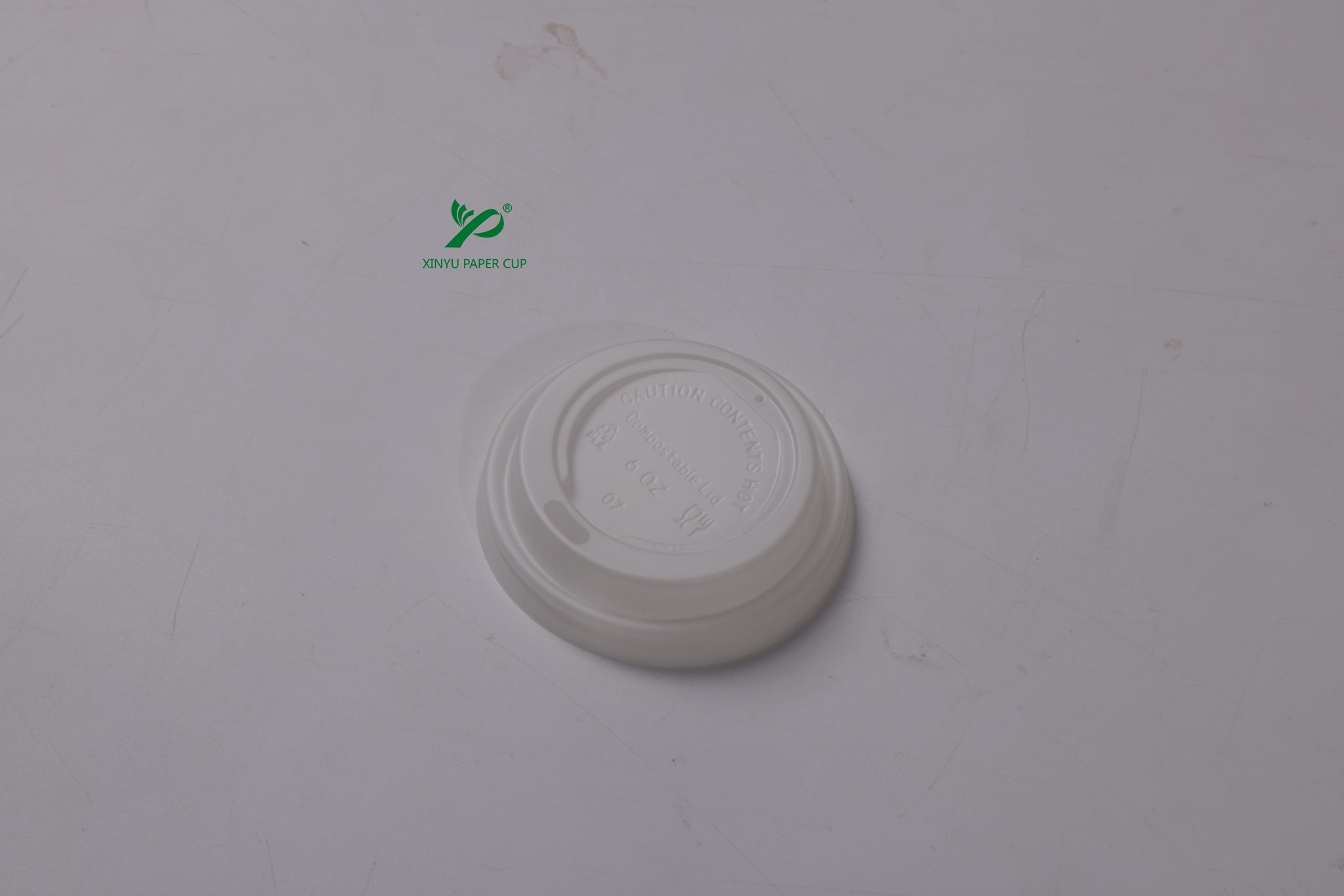 CPLA Biodsgradable paper cup lid 2