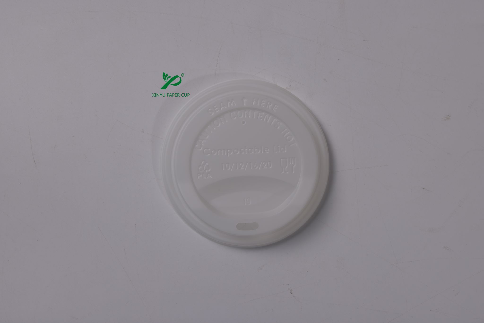 CPLA Biodsgradable paper cup lid 3
