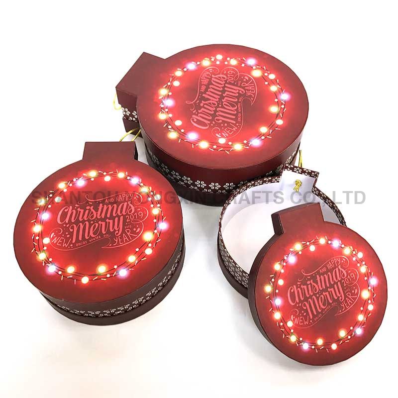 S/3 Christmas Jingle Bell Box 3